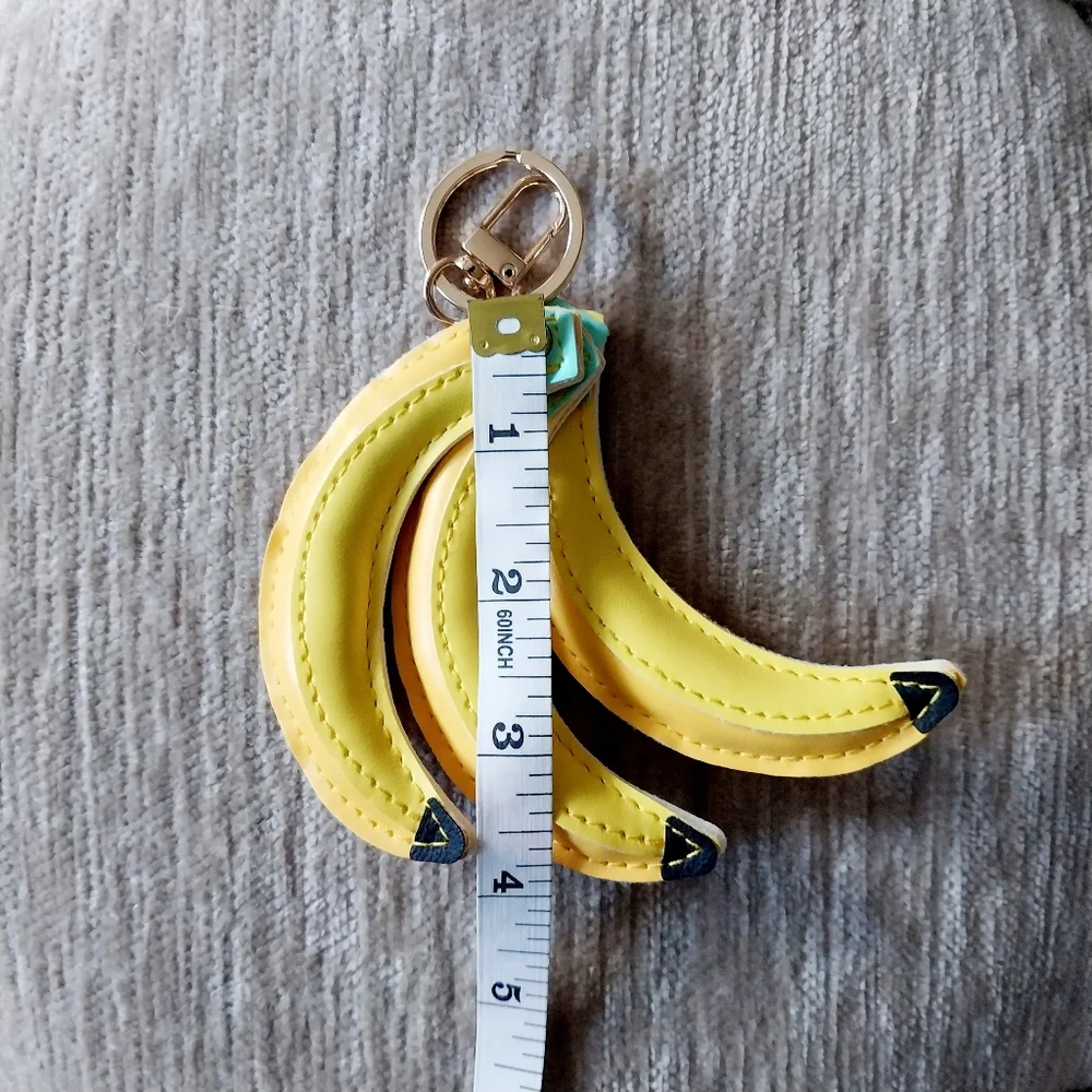 BANANAS Bag Charm Puffy Keychain